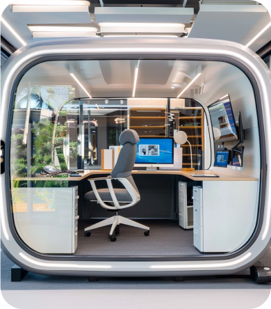 Mobile Office Pod: Flexible Workspace